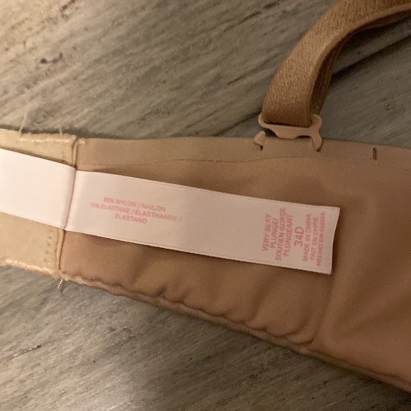 Victoria’s Secret Very Sexy Plunge 34d -adjustable strap location/multi-way nude - Picture 6 of 11